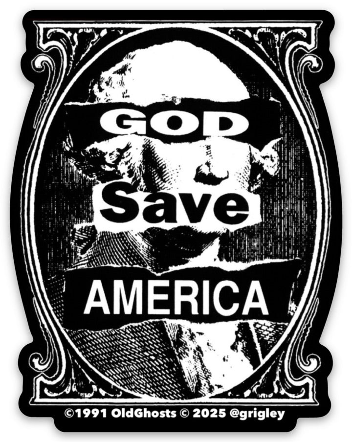 God Save America Black Short Sleeve Tees 1991