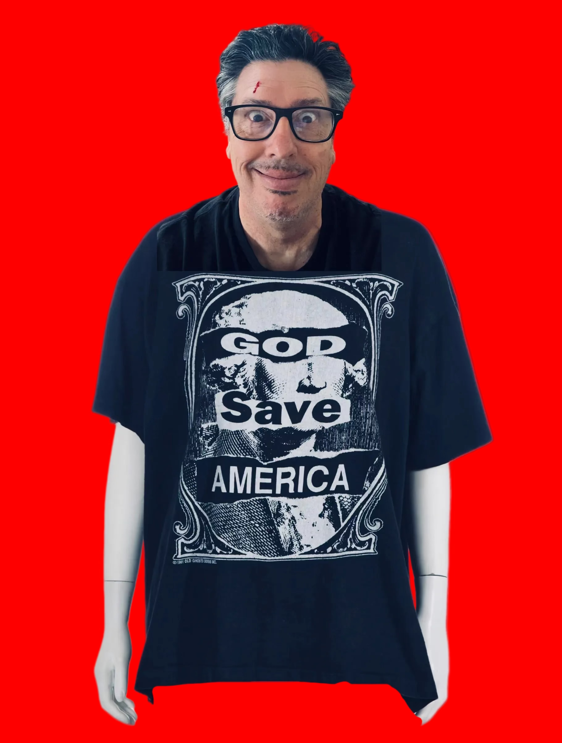 God Save America Black Short Sleeve Tees 1991