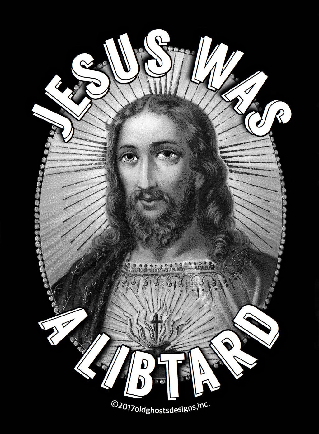 Jesus Was A Libtard Black Short Sleeve Tee Shirts 2017